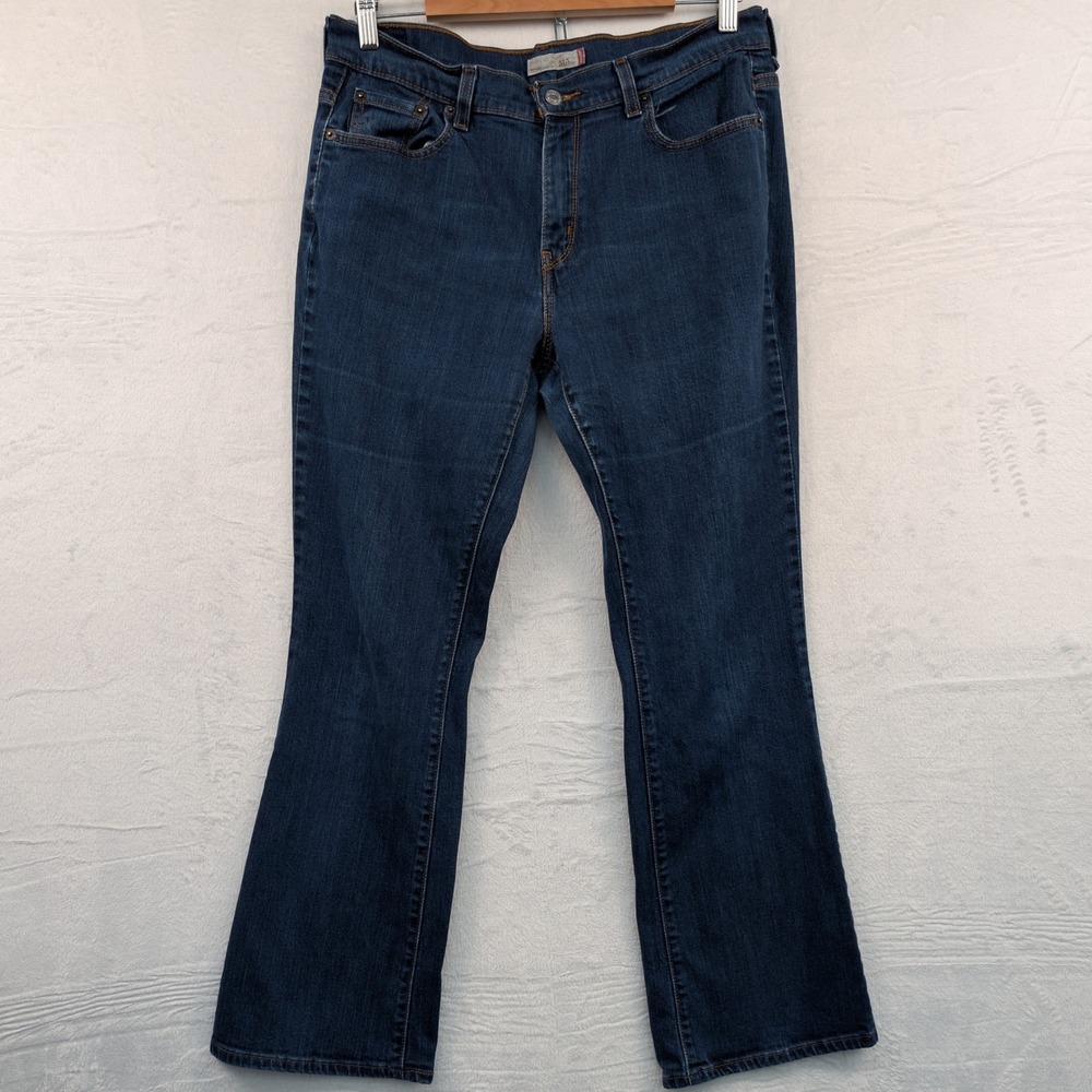 VTG Levi's 515 Jeans Women's 34x30 Blue Dark Wash Mid Rise Bootcut Americana Y2K